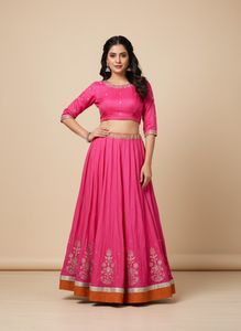 Pink Ethnic Skirt
