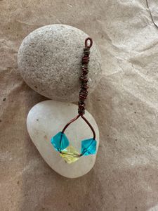 Handmade Beaded Pendant Copper
