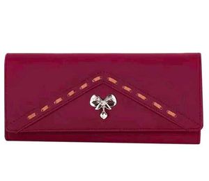 Chic Red Bow Detail Wallet