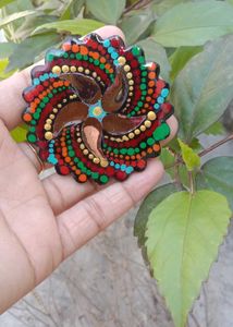 Handmade  Dot Mandala  Magnet-High Gloss Resin