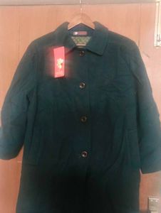 Classic Women's Teal Coat (Size-XL)