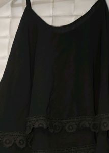 Harpa Black Aesthetic Flowy Top 🖤