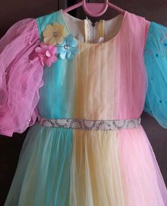 Rainbow Tulle Dress