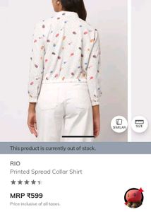 RIO Printed Spread Collar Shirt