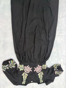 Black embroidered Dress