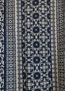 Women Blue Tribal Printed Collared Kurti