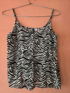 Trendy Zebra Print Camisole Top