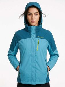 TOREAD Blue Hooded Winter trekking Jacket