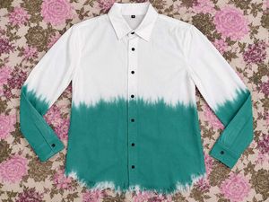 unisex White &amp; Green Tie-Dye Shirt