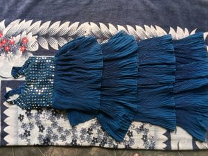 Stunning Teal Sequined one piece dress