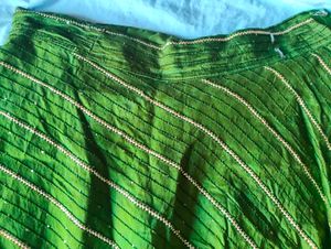 Green Sequined Lehenga Choli Set