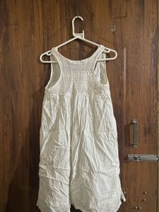 White Lace Trim Sleeveless Tunic sleepwear