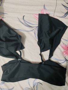 Stylish Black Padded Top