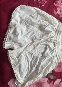 Cozy White Cotton Pajama Set