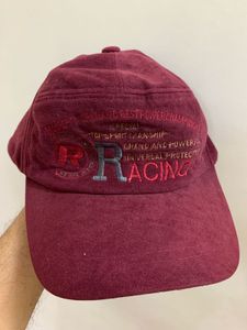 Maroon Suede Cap