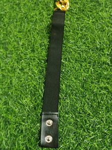 Black &amp; Gold Chain Streachble Belt