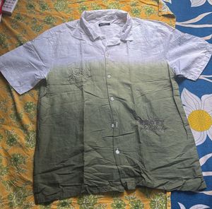 Zudio Men's Short Sleeve Ombre Shirt