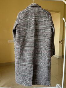 Plaid Trench Coat