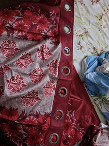 one beautiful floral curtain