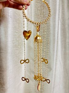 Unique Gold & Pearl Charm kaleera