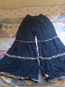 Stylish Black Palazzo Pants with Sequins