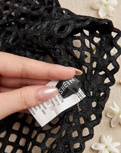 Black Fishnet Short Sleeve Top