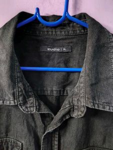 Zudio Black Denim Shirt