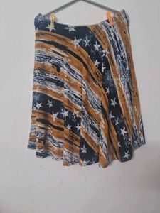flared mini midi skirt stretchable