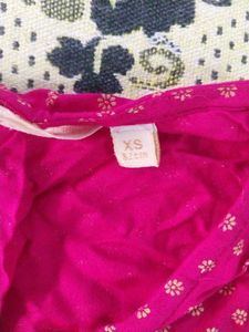 Elegant Pink Kurta with Polka Dot Print
