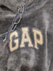 GAP Velour Cropped Hoodie