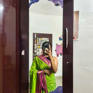 Green and Purple Saree