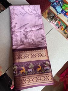 Beautiful Deer Print Saree