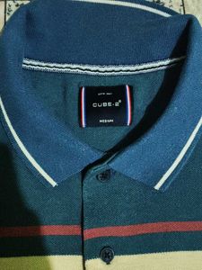 Striped Men's Polo T-Shirt