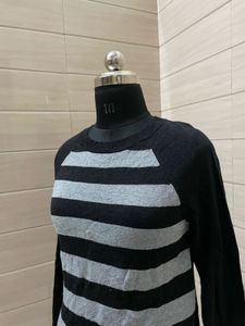 Michael Kors Striped Long Sleeve Top