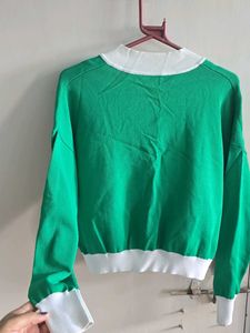 Korean oversize "One Of A Kind" V-Neck Sweater