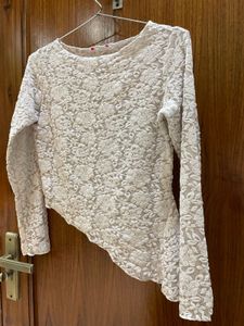Elegant White Lace Blouse