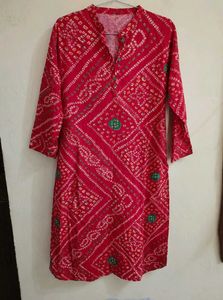 Rajasthani Bandhani print kurti