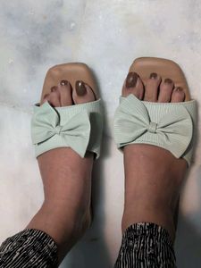 Flat Green Slipper