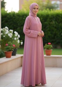 ✨Dubai Imported Mauve Open Abaya