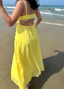 Vibrant Yellow Maxi Dress