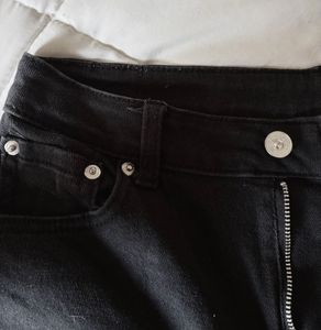 Vintage Washed Black Mom Fit Jeans
