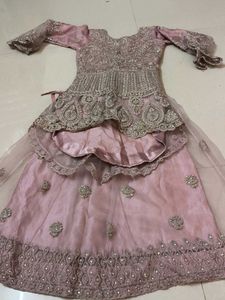 Elegant Pink Embroidered Dress
