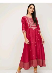 Span A-line Kurta