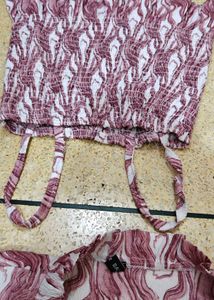 Trendy Smocked Square Neck Top