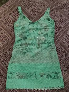 Beautiful Green Floral Kurta