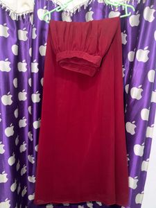 Elegant Maroon Kurta Set with Sequins