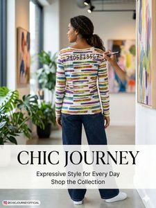 Colorful Striped Long Sleeve Top