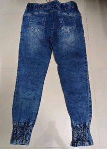 Blue Denim Jogger Jeans