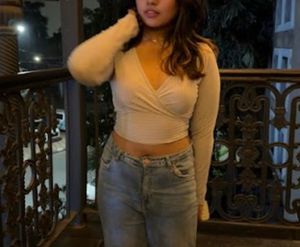 Grey crop top