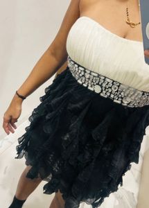 Chic Black &amp; White Party Dress